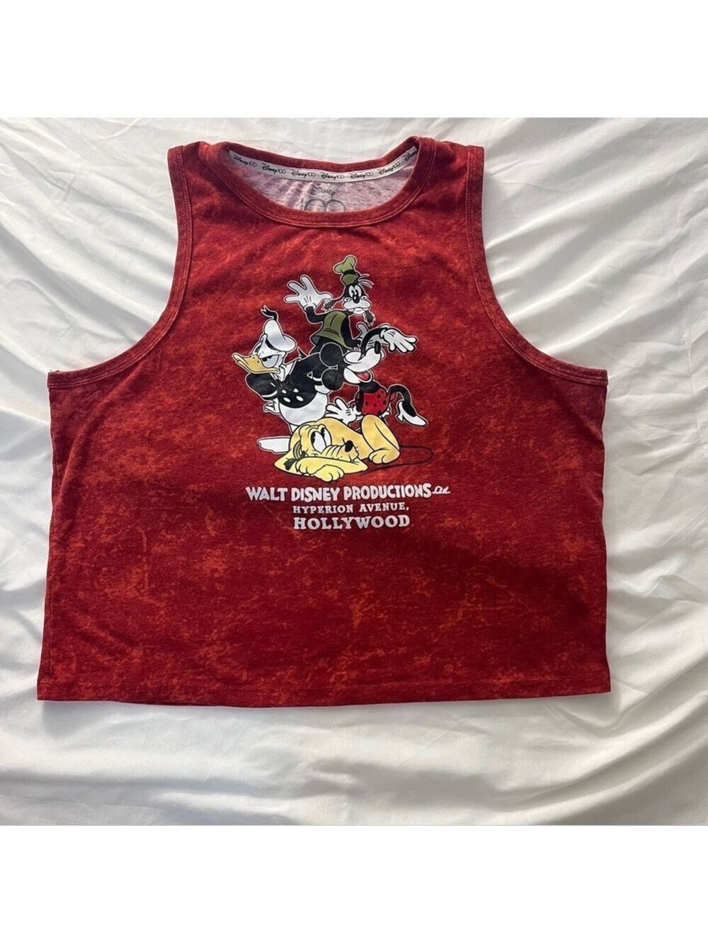 Disney 100 Retro Mickey & Friends Crop Tank Top XL